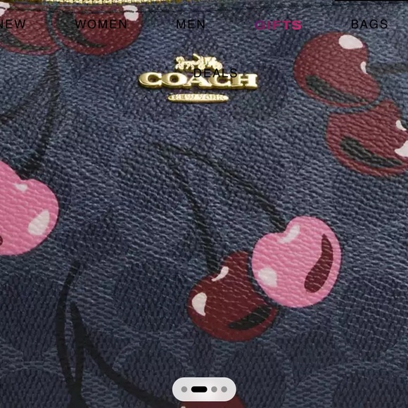 COACH Nolita 19 In Signature Canvas With Cherry Print - Picture 6 of 9